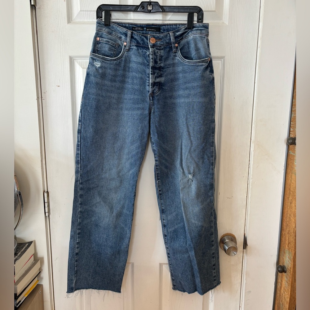 See Thru Soul High Rise Relaxed Straight Jeans Size 28